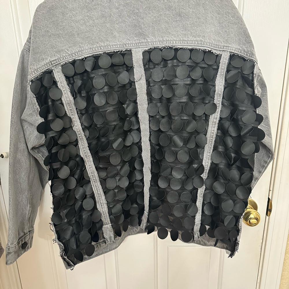 Kancan Custom Denim Jacket NWOT - Picture 3 of 6